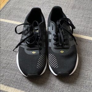 Adidas black cross training shoes